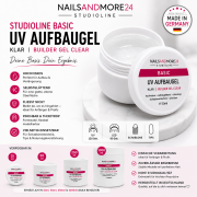 Studioline Basic | UV Aufbaugel - Klar | Builder Gel Clear (Auswahl 15-250ml)